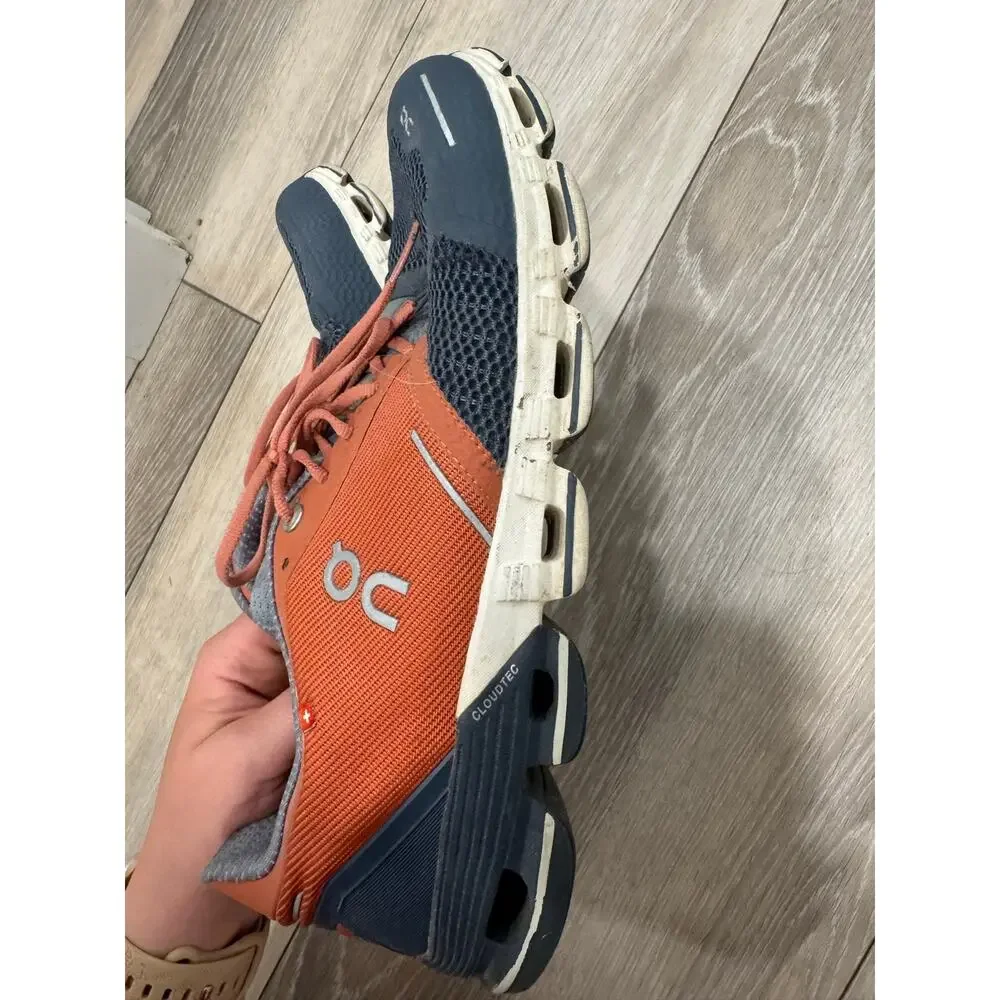 ON Cloud Mens Cloud Flyer size 9 orange and grey - Picture 12 of 12